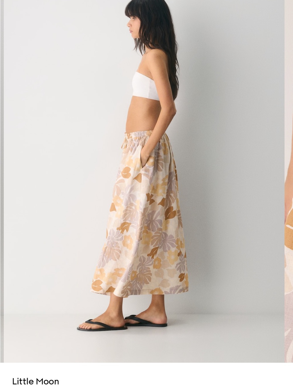 Aritzia Socialite Linen Skirt